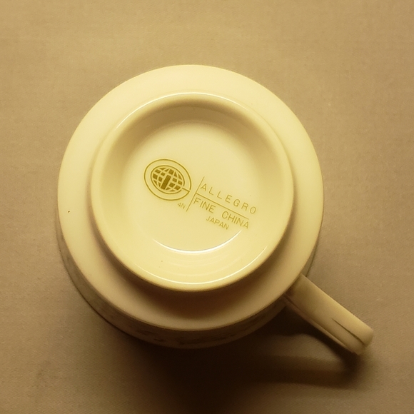 1 Vtg Coffee Tea Hot Chocolate Cup W/Footer Allegro By Royal Worcester - Picture 5 of 7